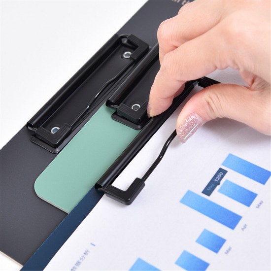 NS179 File Board Clamp A4 Size Writing Board File Organizer Flat Clamp Office Supplies Noteboard File Folder Office Organizers