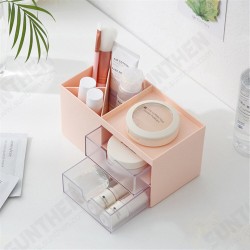 Desktop Storage Box Pen Holder with 2 Drawers Stationery Cosmetics Makeup Brushes Holder Sundries Organizer Office Home School Supplies Desktop Storage Box Pen Holder with 2 Drawers Stationery Cosmetics Makeup Brushes Holder Sundries Organizer Office Home School Supplies