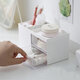 Desktop Storage Box Pen Holder with 2 Drawers Stationery Cosmetics Makeup Brushes Holder Sundries Organizer Office Home School Supplies Desktop Storage Box Pen Holder with 2 Drawers Stationery Cosmetics Makeup Brushes Holder Sundries Organizer Office Home School Supplies
