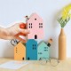 House Shape Wood Pen Holder Desk Organizer Storage Box Storage Case School Office Desk Accessories Stationery Supplies