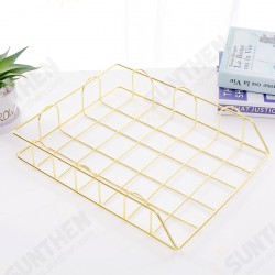 Single-layer Stackable File Rack Nordic Style Metal Rack Desktop Organizer Home Office Desktop Storage Supplies Single-layer Stackable File Rack Nordic Style Metal Rack Desktop Organizer Home Office Desktop Storage Supplies