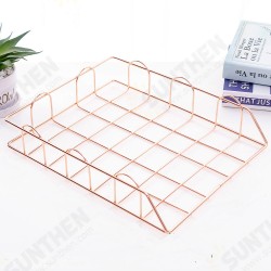 Single-layer Stackable File Rack Nordic Style Metal Rack Desktop Organizer Home Office Desktop Storage Supplies Single-layer Stackable File Rack Nordic Style Metal Rack Desktop Organizer Home Office Desktop Storage Supplies