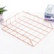 Single-layer Stackable File Rack Nordic Style Metal Rack Desktop Organizer Home Office Desktop Storage Supplies