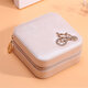 Portable Travel Women Jewelry Box Ornaments Storage Case PU Earring Organizer