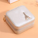 Portable Travel Women Jewelry Box Ornaments Storage Case PU Earring Organizer