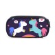 Unicorn Pencil Case Large Capacity Oxford Fabric Pen Box Stationery Cosmetic 4 Patterns Pen Holder For Student Children