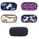 Unicorn Pencil Case Large Capacity Oxford Fabric Pen Box Stationery Cosmetic 4 Patterns Pen Holder For Student Children