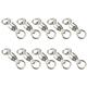 10 pcs Ball Bearing Fishing Rolling Swivel Connectors Solid Rings Fishing Swivels 0-10#