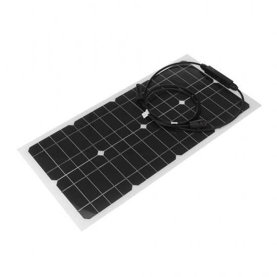 100W Solar Panel Kit Flexible Solar Panels 12V High Efficiency Solar Powered Panel For Fishing Bait Boats Hiking Camping Travel