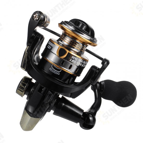 12+1BB 5.2:1 Fishing Reel HE500-7000 Drag 10kg Metal Spinning Reel Super Smooth Portable Long Casting Reels Fishing Reel