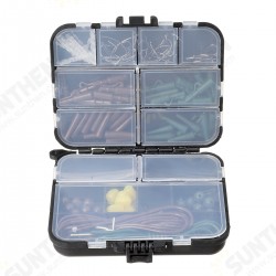 128Pcs/Set Fishing Tackle Box Set Fishing Connector Swivels Interlock Rolling Swivel For Fishhook Lure Fishing Accessories