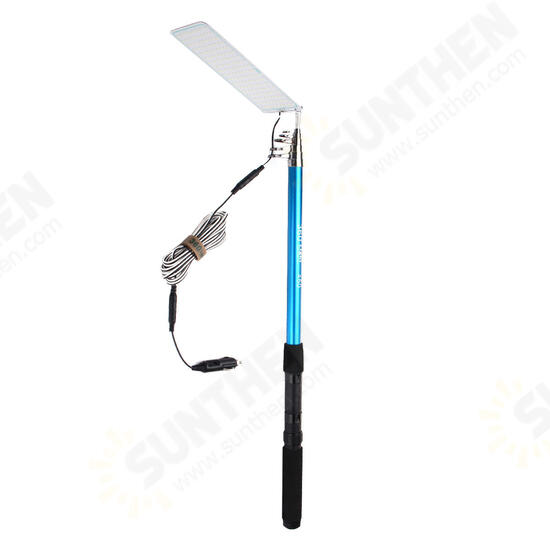 12V 500W Telescopic LED Fishing Rod Lamp Car Light Remote Controller Outdoor Camping Lantern