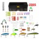 168/169 Pcs Fishing Lures Artificial Hard Bait Metal Hooks Shrimp Bass Salmon Fishing Tackle 168/169 Pcs Fishing Lures Artificial Hard Bait Metal Hooks Shrimp Bass Salmon Fishing Tackle