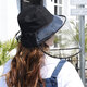 1PC PVC Transparent Mask Full Face Cover Dustproof Splash-proof Hat Protective Shade