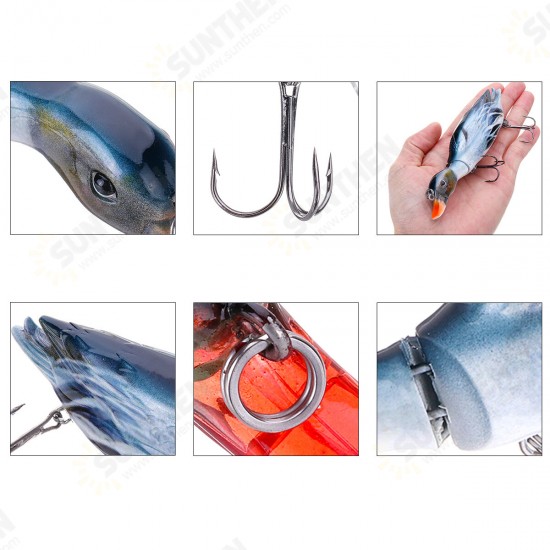 1PC 5'' 13CM 59g 3D Duck Artificial Fishing Lure With Hooks Hard Baits Minnow Topwater Wobbler Fishing Tackle