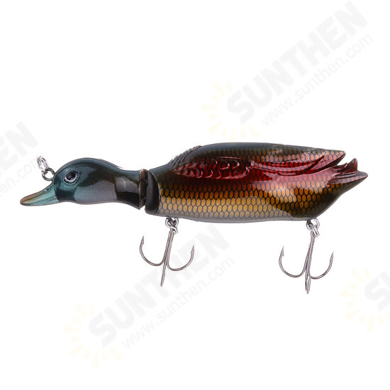 1PC 5'' 13CM 59g 3D Duck Artificial Fishing Lure With Hooks Hard Baits Minnow Topwater Wobbler Fishing Tackle