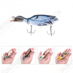 1PC 5'' 13CM 59g 3D Duck Artificial Fishing Lure With Hooks Hard Baits Minnow Topwater Wobbler Fishing Tackle