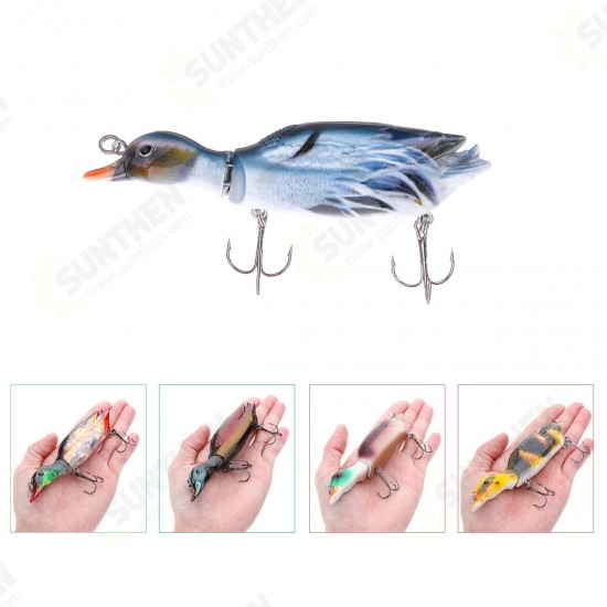 1PC 5'' 13CM 59g 3D Duck Artificial Fishing Lure With Hooks Hard Baits Minnow Topwater Wobbler Fishing Tackle