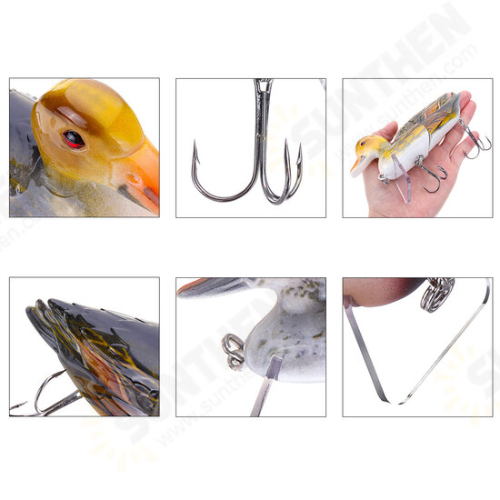 1PC 6'' 15CM 140g 3D Duck Fishing Lure With Hooks Crankbait Jointed Hard Baits Minnow Topwater Wobbler Fishing Tackle