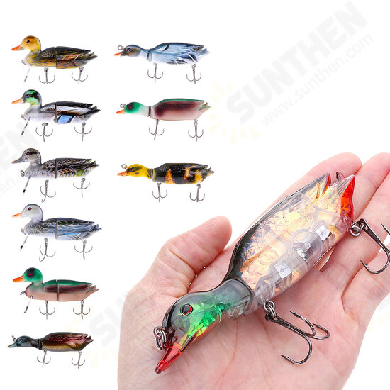 1PC 6'' 15CM 140g 3D Duck Fishing Lure With Hooks Crankbait Jointed Hard Baits Minnow Topwater Wobbler Fishing Tackle