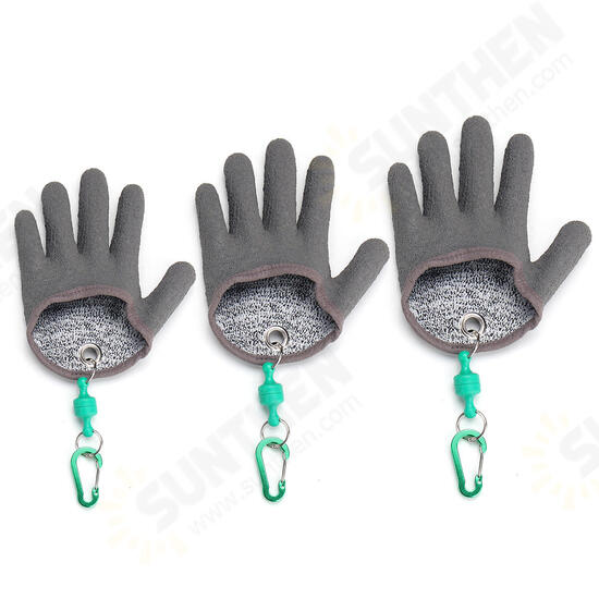 1pc M/L/XL Grey Left Cut Resistant Fishing Glove Protective Safety Gloves Knife Slash Proof Gloves