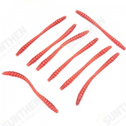 1pc Soft EarthWorm Fishing Lures Silicone Plastic Red Worms Bait