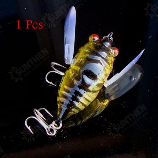 1pcs Cicada Minnow Fishing Lure Hard Tackle Bait Fishing Hook Bass Crankbaits Hook 1pcs Cicada Minnow Fishing Lure Hard Tackle Bait Fishing Hook Bass Crankbaits Hook