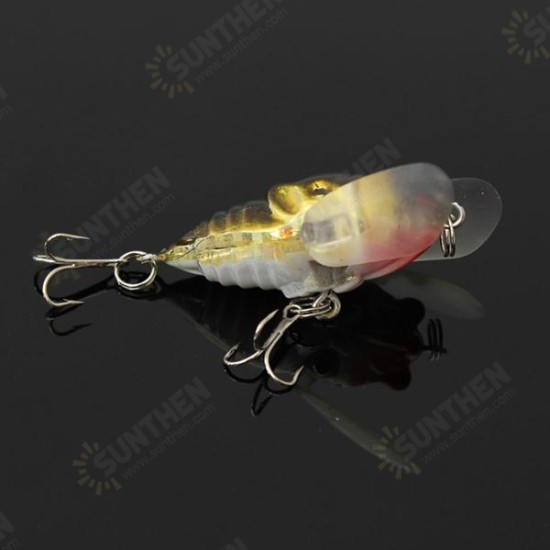 1pcs Cicada Minnow Fishing Lure Hard Tackle Bait Fishing Hook Bass Crankbaits Hook