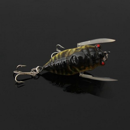 1pcs Cicada Minnow Fishing Lure Hard Tackle Bait Fishing Hook Bass Crankbaits Hook