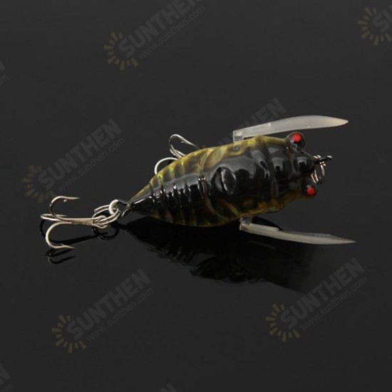 1pcs Cicada Minnow Fishing Lure Hard Tackle Bait Fishing Hook Bass Crankbaits Hook