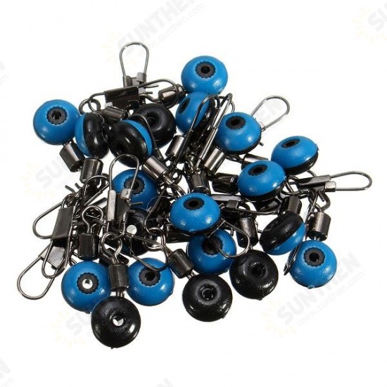 20Pcs Fishing Barrel Swivel Solid Ring Interlock Snap Pin Connector Accessories