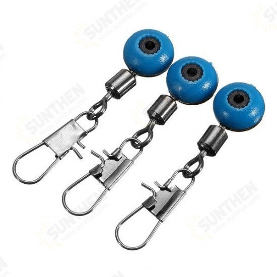 20Pcs Fishing Barrel Swivel Solid Ring Interlock Snap Pin Connector Accessories