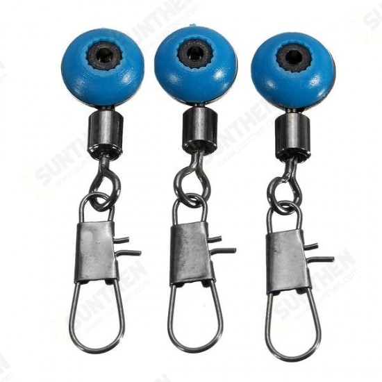 20Pcs Fishing Barrel Swivel Solid Ring Interlock Snap Pin Connector Accessories