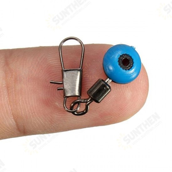 20Pcs Fishing Barrel Swivel Solid Ring Interlock Snap Pin Connector Accessories