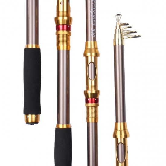 2.1/2.4/2.7/3.0/3.6M Telescopic Fishing Rod Ultra-light and Sturdy Long-distance Casting Rod Outdoor Fishing Tools