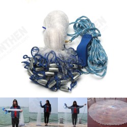 2.4m-4.8m Large Hand Cast Fishing Net Spin Network Bait Fish Net Portable Sinker Net 2.4m-4.8m Large Hand Cast Fishing Net Spin Network Bait Fish Net Portable Sinker Net