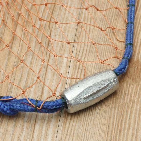 3-4.8m Netting Twine+Steel Hand Throw Cast Net American Style Brown Bait Fishing Network w/Sinker 3-4.8m Netting Twine+Steel Hand Throw Cast Net American Style Brown Bait Fishing Network w/Sinker