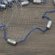 3-4.8m Netting Twine+Steel Hand Throw Cast Net American Style White Bait Fishing Network w/Sinker