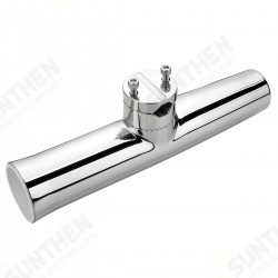 316 Stainless Steel 7/8''-1'' Tube Fishing Rod Holder Boat Tackle Clamp On Rail Mount 316 Stainless Steel 7/8''-1'' Tube Fishing Rod Holder Boat Tackle Clamp On Rail Mount