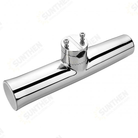 316 Stainless Steel 7/8''-1'' Tube Fishing Rod Holder Boat Tackle Clamp On Rail Mount 316 Stainless Steel 7/8''-1'' Tube Fishing Rod Holder Boat Tackle Clamp On Rail Mount