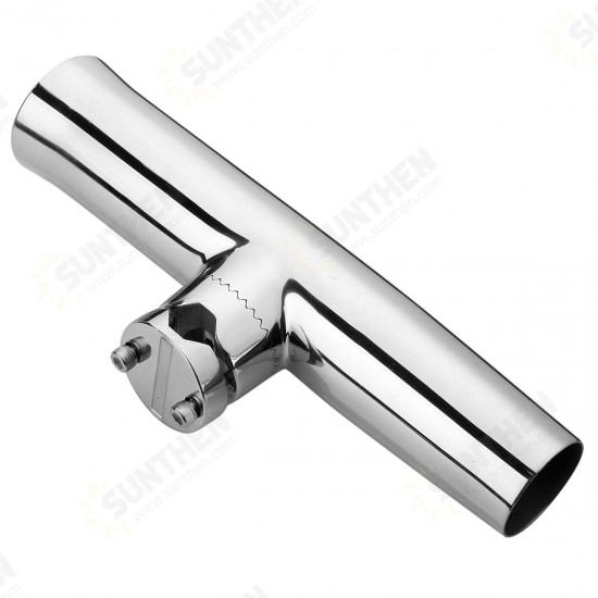 316 Stainless Steel 7/8''-1'' Tube Fishing Rod Holder Boat Tackle Clamp On Rail Mount 316 Stainless Steel 7/8''-1'' Tube Fishing Rod Holder Boat Tackle Clamp On Rail Mount