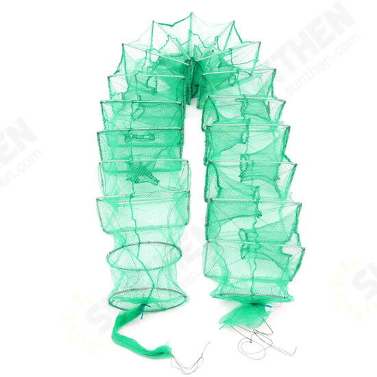 3.2m Long Tube Nylon Mesh Crab Crayfish Lobster Shrimp Prawn Eel Live Trap Net Bait Fishing Pot