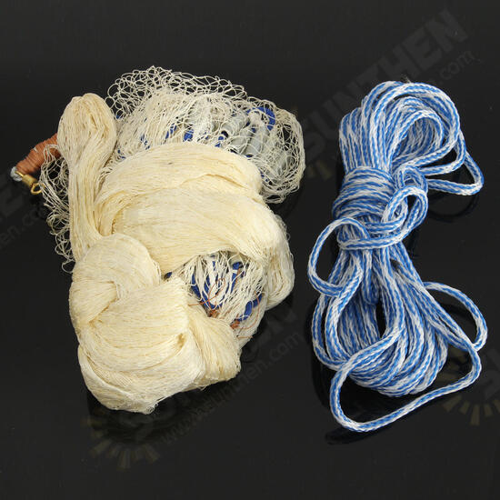 3.5m Mesh Quick Throw Mono Saltwater Bait Drawstring Big Fishing Cast Gill Net