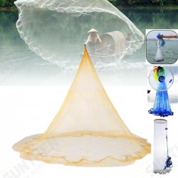 3.5m Mesh Quick Throw Mono Saltwater Bait Drawstring Big Fishing Cast Gill Net