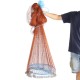 3.6/4.2M High Strengthen Nylon Small Mesh With Flying Disk Cast Hand Throw Fishing Net Catch Fishing Net