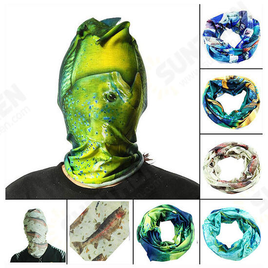 52*24CM Outdoor Sports Fishing Polyester Tubular Scarf Wrist Head Band Face Mask Protector 52*24CM Outdoor Sports Fishing Polyester Tubular Scarf Wrist Head Band Face Mask Protector