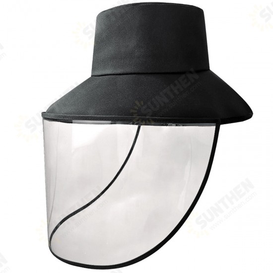 58cm Removable Protective Cap Anti-fog Hat Dustproof Face Protection Fisherman Cap