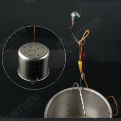 5PCS 40*45mm Thickening Stainless Steel Fishing Lure Feeder Holder Outdoor Fishing Tool Bait Basket