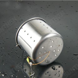 5PCS 54*61mm Thickening Stainless Steel Fishing Lure Feeder Holder Outdoor Fishing Tool Bait Basket