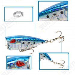 5Pcs 4cm Fishing Lure Fishing Bait Rotating Tail Popper Topwater Swim Crankbait Artificial Hard Bait 5Pcs 4cm Fishing Lure Fishing Bait Rotating Tail Popper Topwater Swim Crankbait Artificial Hard Bait